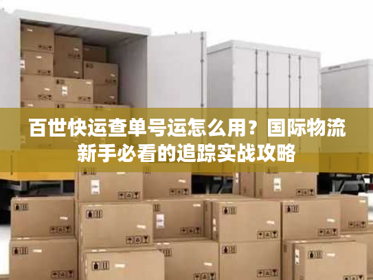 百世快运查单号运怎么用？国际物流新手必看的追踪实战攻略