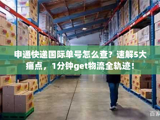 申通快递国际单号怎么查？速解5大痛点，1分钟get物流全轨迹！