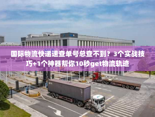 国际物流快递速查单号总查不到？3个实战技巧+1个神器帮你10秒get物流轨迹