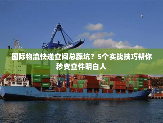 国际物流快递查阅总踩坑？5个实战技巧帮你秒变查件明白人