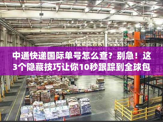 中通快递国际单号怎么查?别急!这3个隐藏技巧让你10秒跟踪到全球包裹 中通快递国际单号怎么查?别急!这3个隐藏技巧让你10秒跟踪到全球包裹