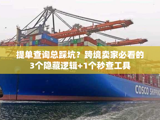 提单查询总踩坑？跨境卖家必看的3个隐藏逻辑+1个秒查工具
