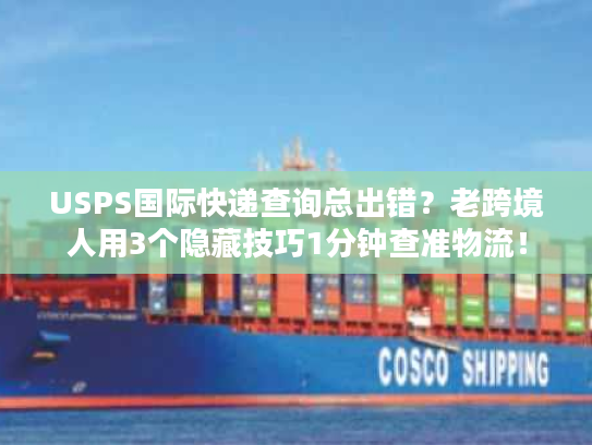 USPS国际快递查询总出错？老跨境人用3个隐藏技巧1分钟查准物流！