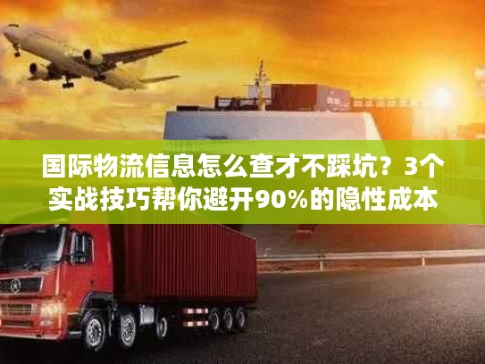 国际物流信息怎么查才不踩坑？3个实战技巧帮你避开90%的隐性成本