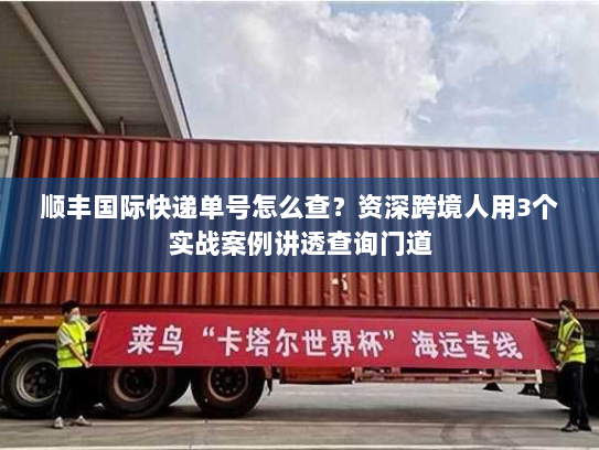 顺丰国际快递单号怎么查？资深跨境人用3个实战案例讲透查询门道