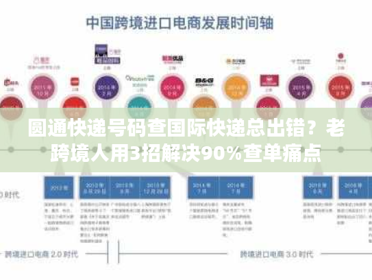 圆通快递号码查国际快递总出错？老跨境人用3招解决90%查单痛点