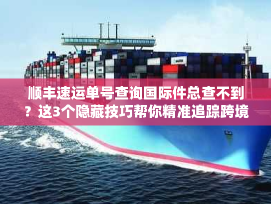 顺丰速运单号查询国际件总查不到？这3个隐藏技巧帮你精准追踪跨境包裹