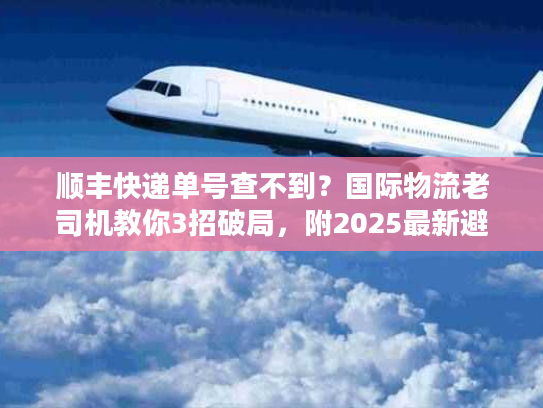 顺丰快递单号查不到？国际物流老司机教你3招破局，附2025最新避坑清单