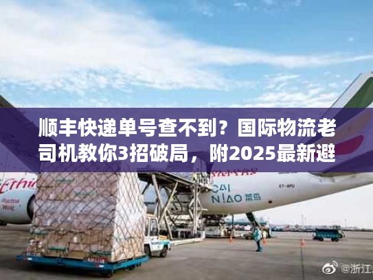 顺丰快递单号查不到？国际物流老司机教你3招破局，附2025最新避坑清单
