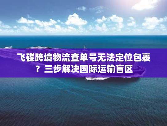 飞碟跨境物流查单号无法定位包裹？三步解决国际运输盲区