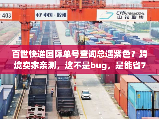 百世快递国际单号查询总遇紫色？跨境卖家亲测，这不是bug，是能省7天的物流暗号