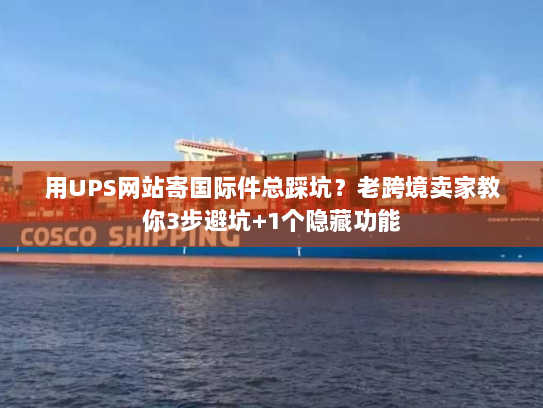 用UPS网站寄国际件总踩坑？老跨境卖家教你3步避坑+1个隐藏功能