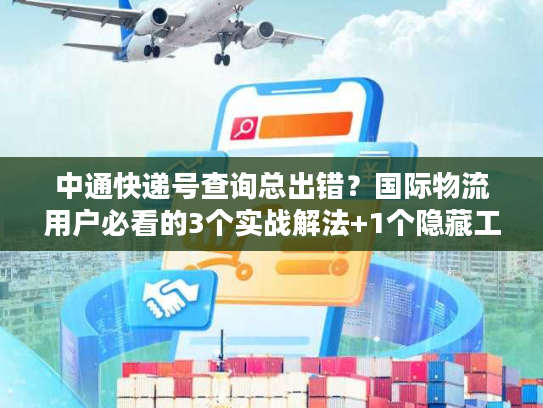 中通快递号查询总出错？国际物流用户必看的3个实战解法+1个隐藏工具