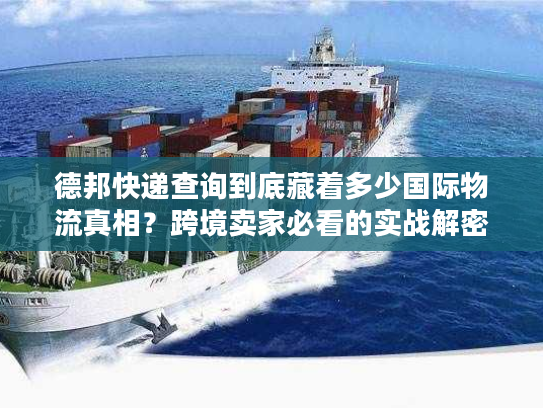 德邦快递查询到底藏着多少国际物流真相？跨境卖家必看的实战解密