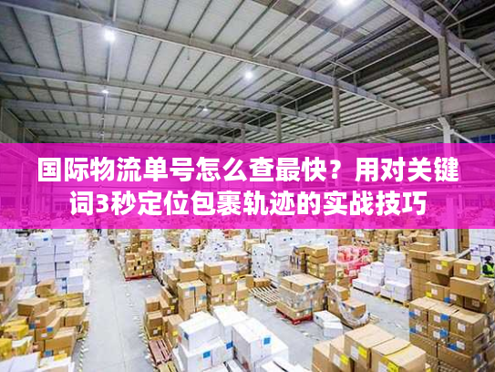 国际物流单号怎么查最快?用对关键词3秒定位包裹轨迹的实战技巧 国际物流单号怎么查最快?用对关键词3秒定位包裹轨迹的实战技巧