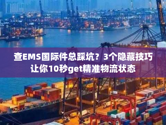 查EMS国际件总踩坑？3个隐藏技巧让你10秒get精准物流状态