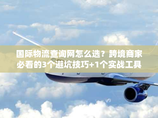 国际物流查询网怎么选？跨境商家必看的3个避坑技巧+1个实战工具