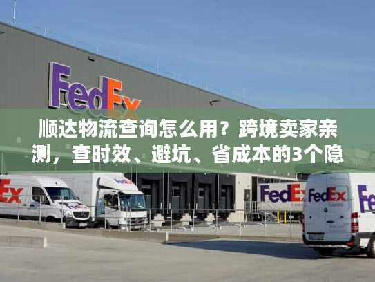 顺达物流查询怎么用？跨境卖家亲测，查时效、避坑、省成本的3个隐藏技巧