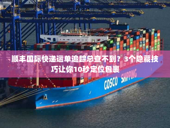 顺丰国际快递运单追踪总查不到？3个隐藏技巧让你10秒定位包裹