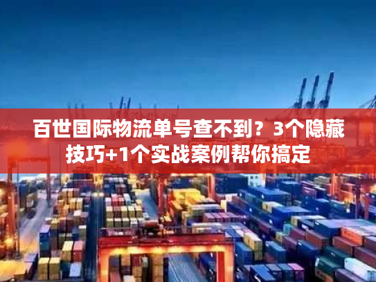 百世国际物流单号查不到？3个隐藏技巧+1个实战案例帮你搞定