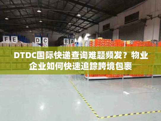 DTDC国际快递查询难题频发?物业企业如何快速追踪跨境包裹 DTDC国际快递查询难题频发?物业企业如何快速追踪跨境包裹