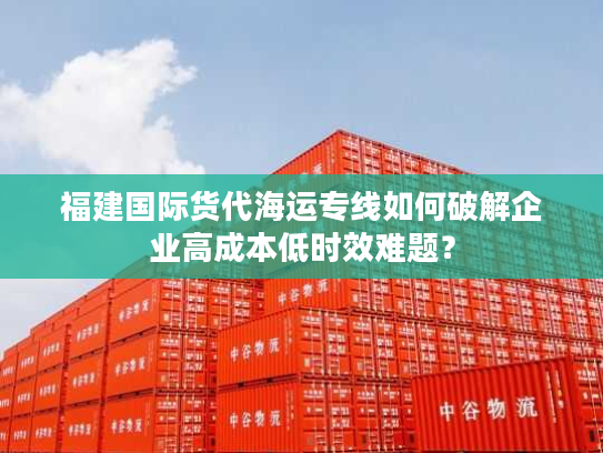 福建国际货代海运专线如何破解企业高成本低时效难题？