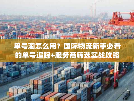 单号淘怎么用？国际物流新手必看的单号追踪+服务商筛选实战攻略