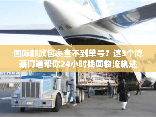 国际邮政包裹查不到单号？这3个隐藏门道帮你24小时找回物流轨迹