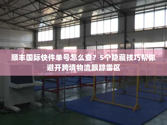 顺丰国际快件单号怎么查？5个隐藏技巧帮你避开跨境物流跟踪雷区