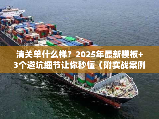 清关单什么样？2025年最新模板+3个避坑细节让你秒懂（附实战案例）