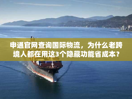 申通官网查询国际物流，为什么老跨境人都在用这3个隐藏功能省成本？