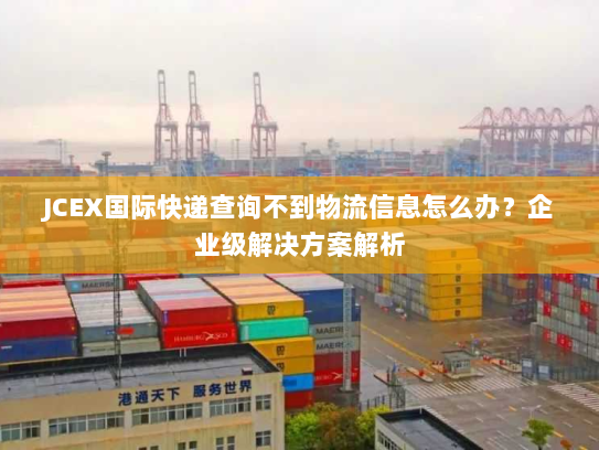 JCEX国际快递查询不到物流信息怎么办？企业级解决方案解析