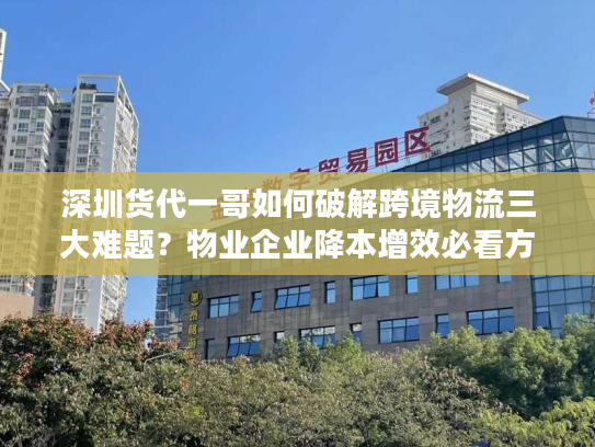 深圳货代一哥如何破解跨境物流三大难题？物业企业降本增效必看方案
