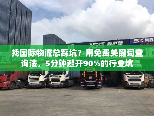 找国际物流总踩坑？用免费关键词查询法，5分钟避开90%的行业坑