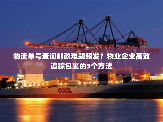 物流单号查询邮政难题频发?物业企业高效追踪包裹的3个方法 物流单号查询邮政难题频发?物业企业高效追踪包裹的3个方法
