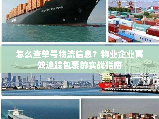怎么查单号物流信息?物业企业高效追踪包裹的实战指南 怎么查单号物流信息?物业企业高效追踪包裹的实战指南