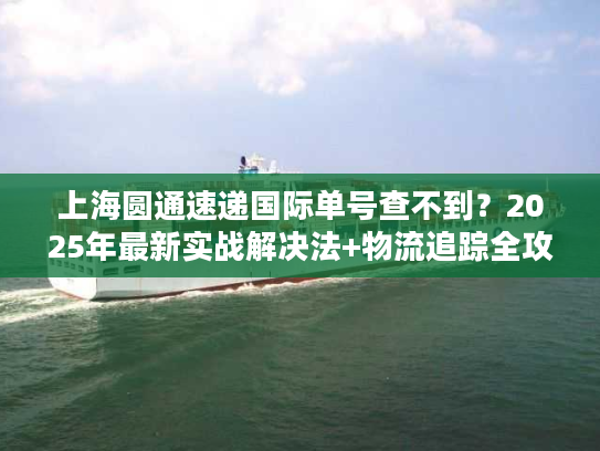 上海圆通速递国际单号查不到？2025年最新实战解决法+物流追踪全攻略