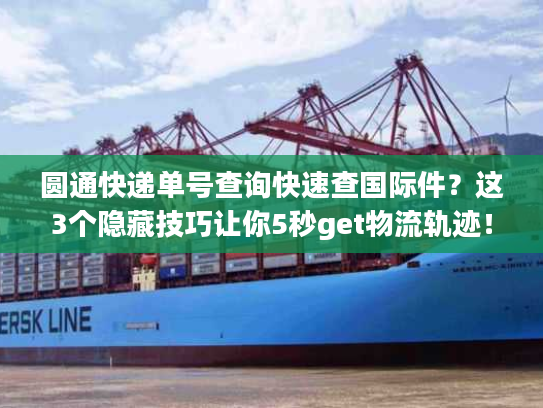 圆通快递单号查询快速查国际件？这3个隐藏技巧让你5秒get物流轨迹！