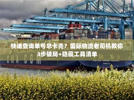 快递查询单号总卡壳?国际物流老司机教你3步破局+隐藏工具清单 快递查询单号总卡壳?国际物流老司机教你3步破局+隐藏工具清单