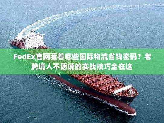 FedEx官网藏着哪些国际物流省钱密码？老跨境人不愿说的实战技巧全在这