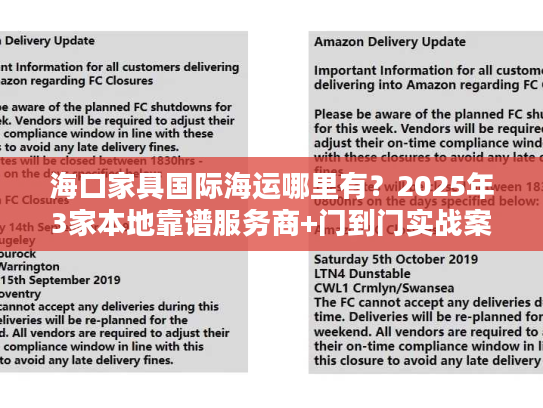 海口家具国际海运哪里有？2025年3家本地靠谱服务商+门到门实战案例拆解