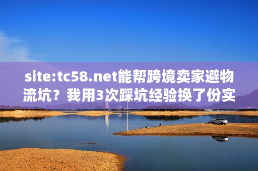 site:tc58.net能帮跨境卖家避物流坑？我用3次踩坑经验换了份实用指南