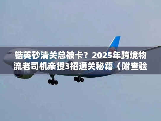 锆英砂清关总被卡？2025年跨境物流老司机亲授3招通关秘籍（附查验率数据）