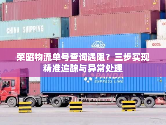 荣昭物流单号查询遇阻？三步实现精准追踪与异常处理