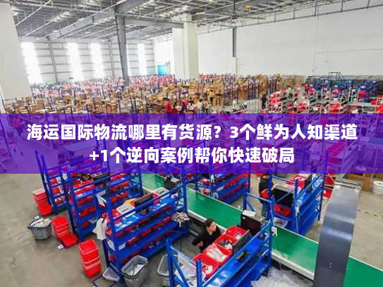 海运国际物流哪里有货源？3个鲜为人知渠道+1个逆向案例帮你快速破局