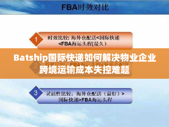 Batship国际快递如何解决物业企业跨境运输成本失控难题