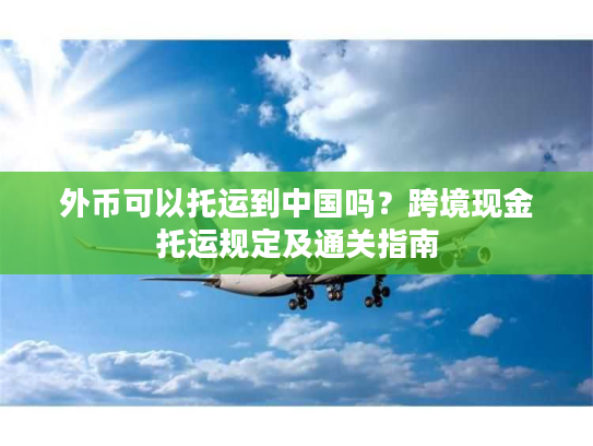 外币可以托运到中国吗？跨境现金托运规定及通关指南