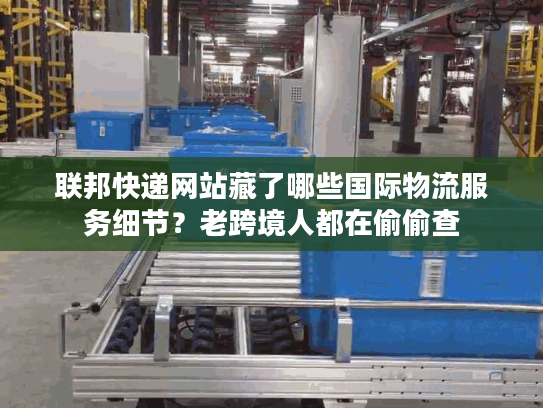 联邦快递网站藏了哪些国际物流服务细节？老跨境人都在偷偷查