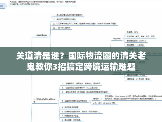 关道清是谁？国际物流圈的清关老鬼教你3招搞定跨境运输难题