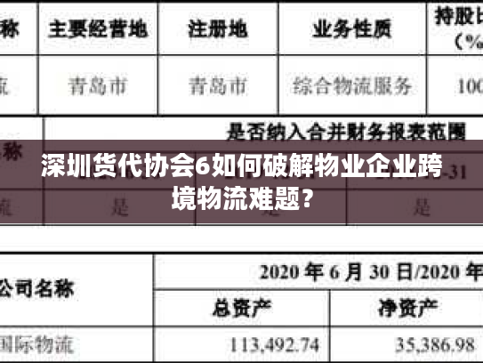 深圳货代协会6如何破解物业企业跨境物流难题? 深圳货代协会6如何破解物业企业跨境物流难题?